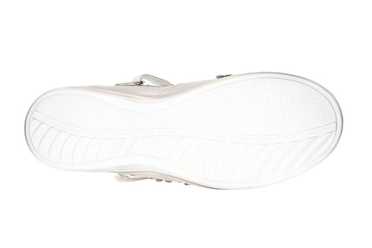 ZAPATO CEREMONIA NIÑA 1323201 PIEL BLANCA NACARADA