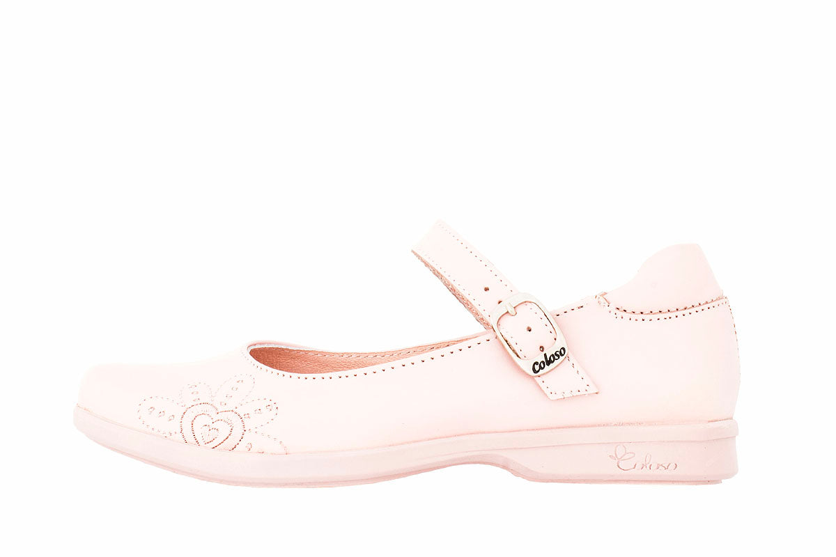 ZAPATO NIÑA 1324708 PIEL ROSA NACARADA