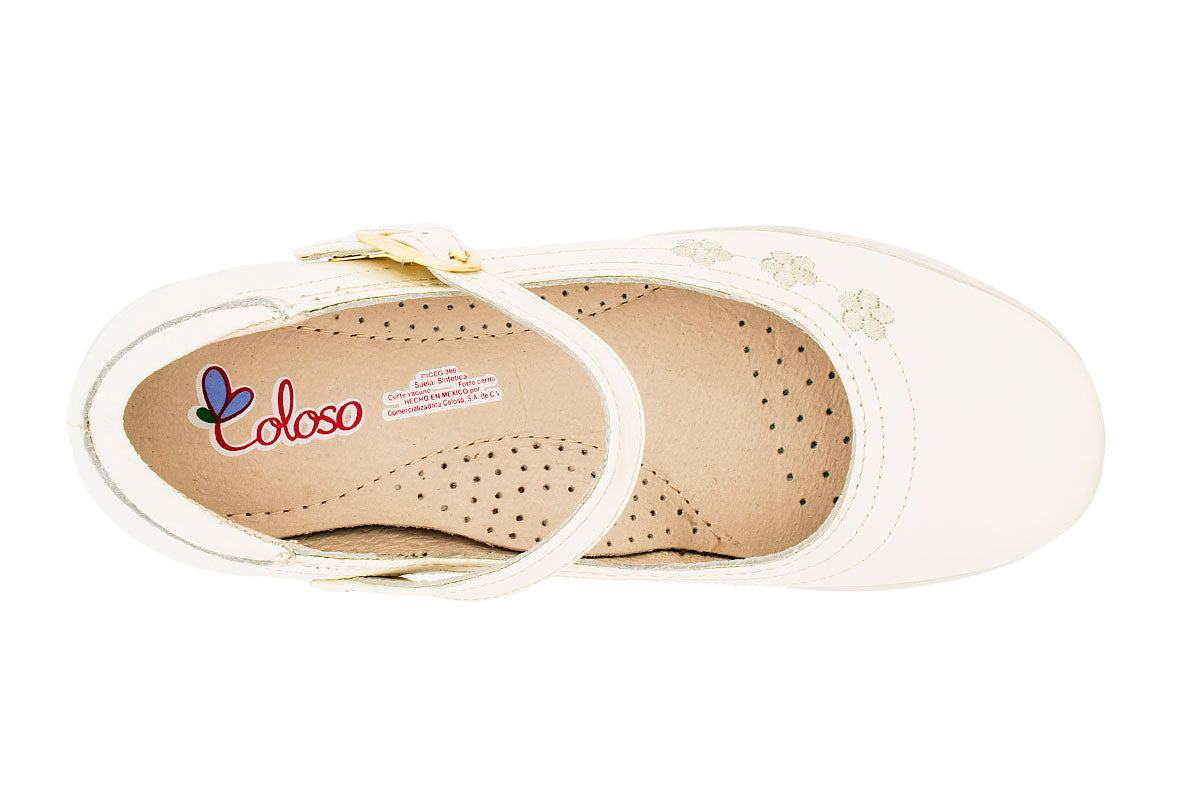 ZAPATO NIÑA 1324809 PIEL BEIGE