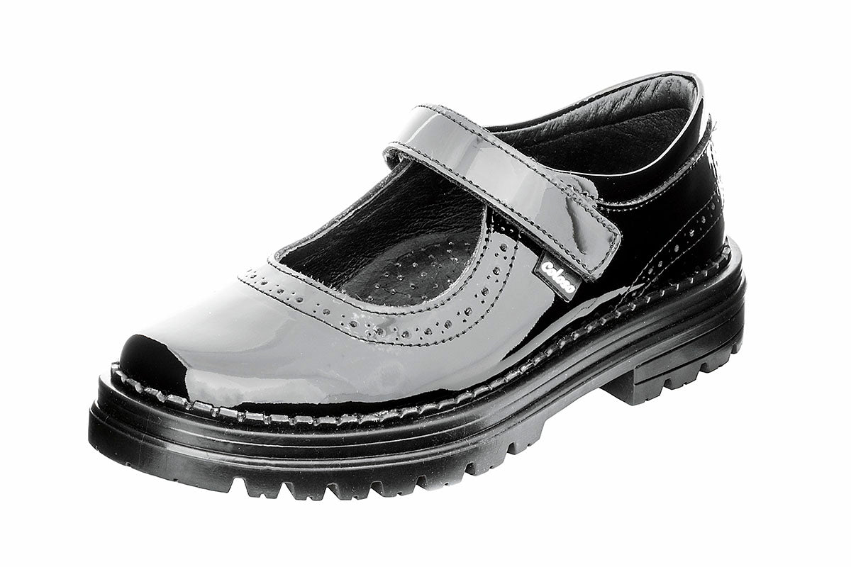 ZAPATO PARA NIÑA 1642904 CHAROL NEGRO
