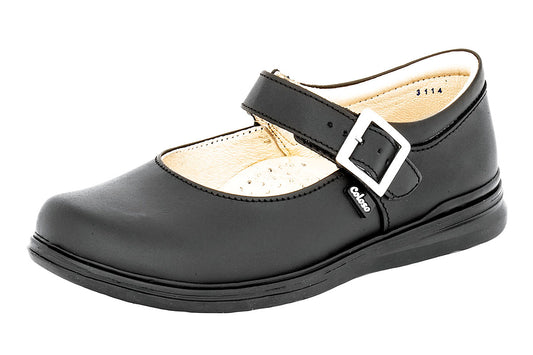 ZAPATO ESCOLAR NIÑA 1343501 PIEL NEGRA