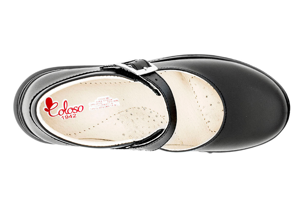 ZAPATO ESCOLAR NIÑA 1343501 PIEL NEGRA