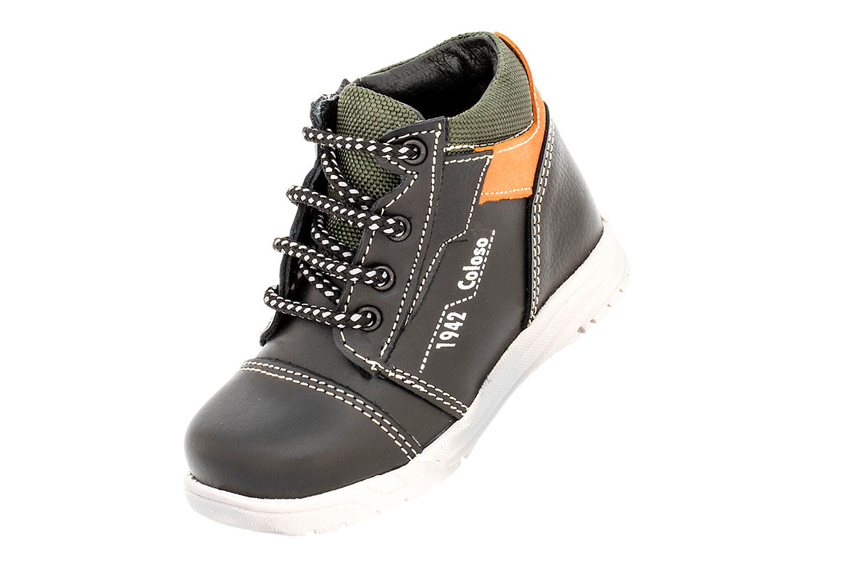 BOTA NIÑO 32804 PIEL NEGRA