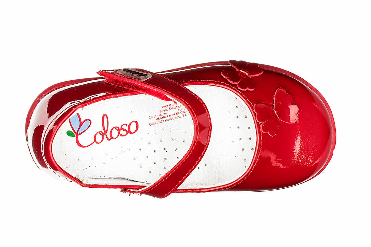 ZAPATO PARA NIÑA 340006 CHAROL ROJO