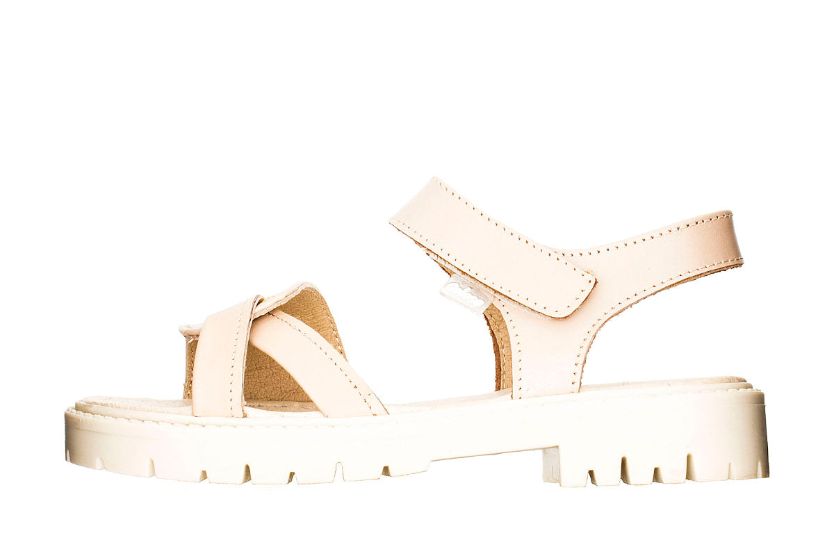 SANDALIA NIÑA 375509 PIEL BEIGE