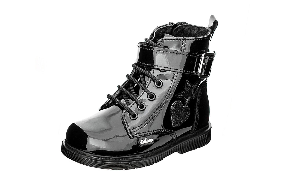 BOTA NIÑA 401605 CHAROL NEGRO