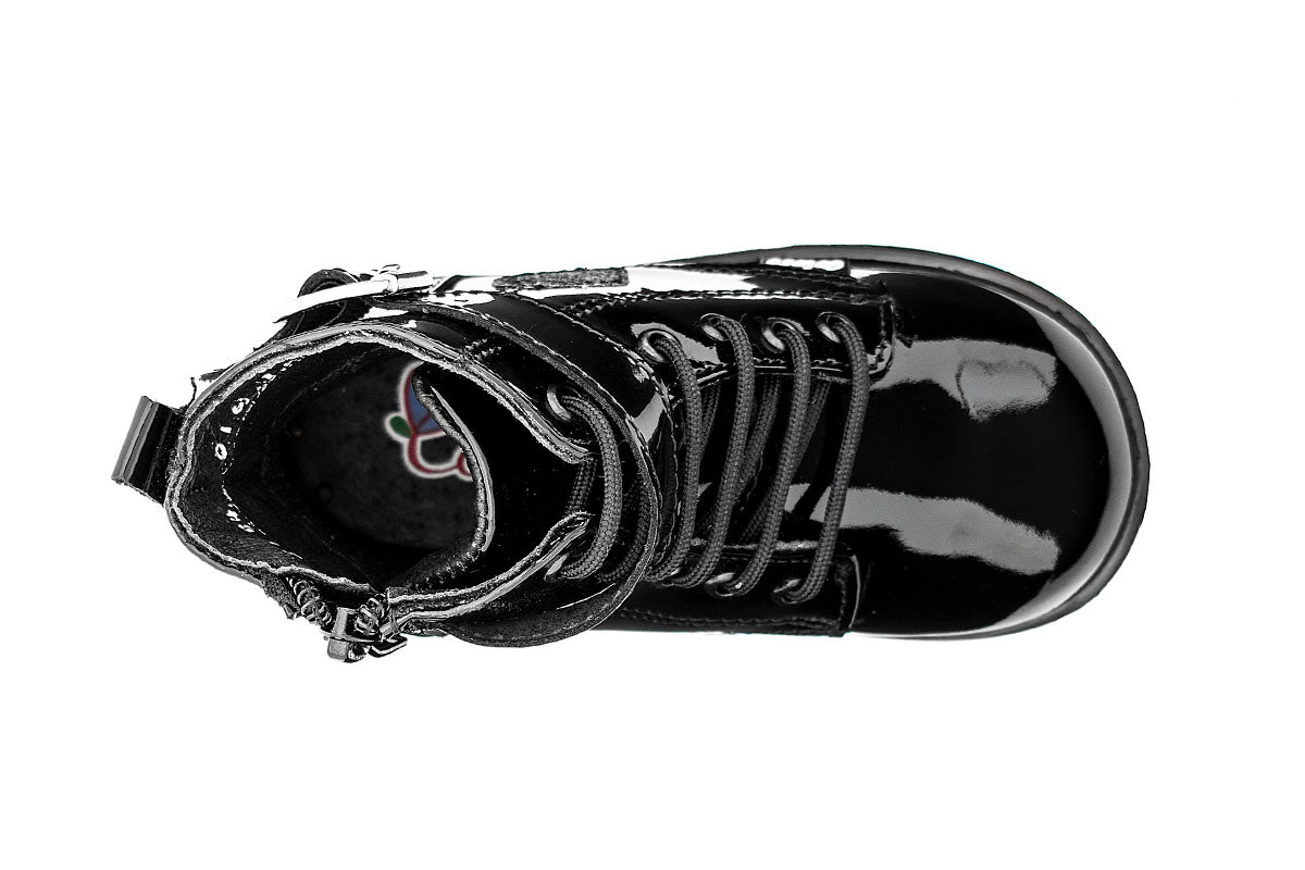 BOTA NIÑA 401605 CHAROL NEGRO