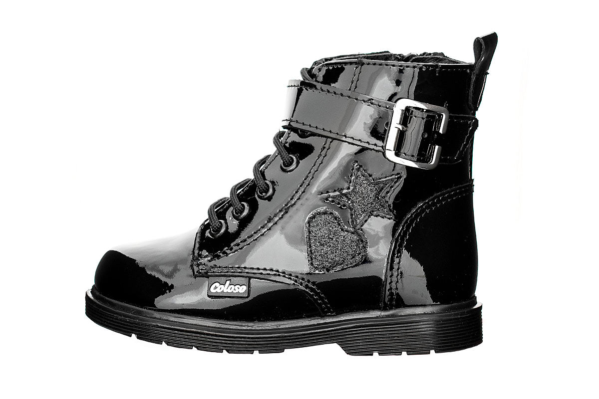 BOTA NIÑA 401605 CHAROL NEGRO