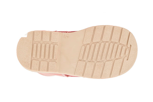 BOTA NIÑA 401704 PIEL ROSA TUBO BAJO