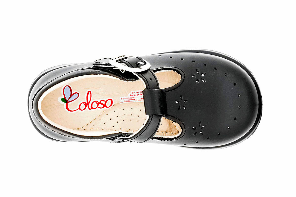 ESCOLAR NIÑA 41301 PIEL NEGRA