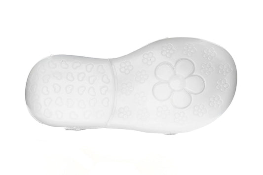 SANDALIA NIÑA 501805 PIEL BLANCA