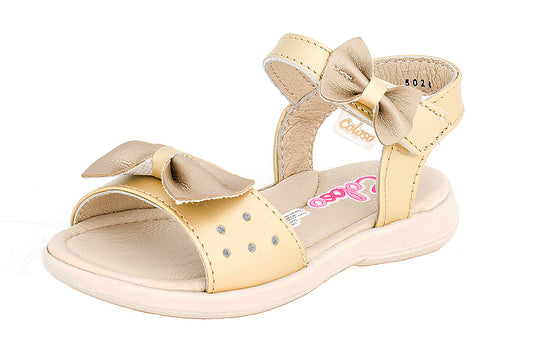 SANDALIA NIÑA 502606 PIEL ORO