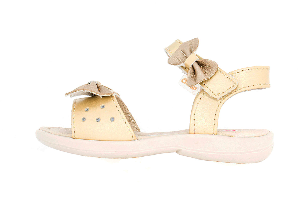 SANDALIA NIÑA 502606 PIEL ORO
