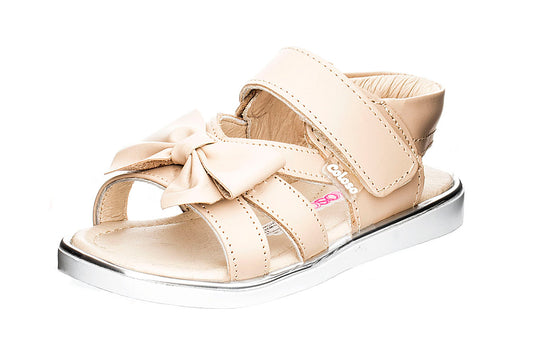 SANDALIA NIÑA 504302 PIEL BEIGE