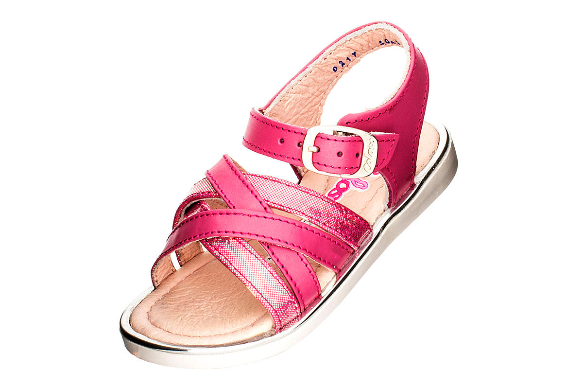 SANDALIA NIÑA 504902 PIEL MAGENTA