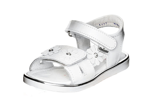 SANDALIA NIÑA 505801 PIEL BLANCA