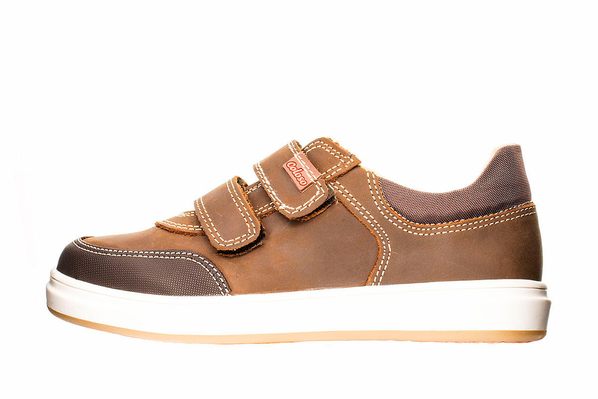 ZAPATO CASUAL NIÑO 602403 PIEL CAFE