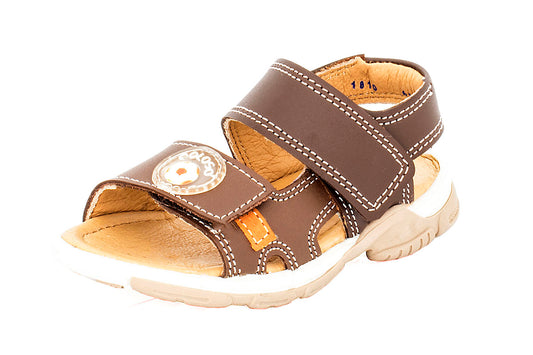 SANDALIA DE NIÑO 653202 PIEL CAFE