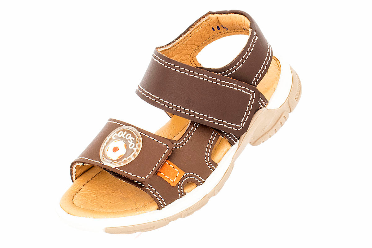 SANDALIA DE NIÑO 653202 PIEL CAFE