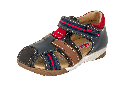 SANDALIA NIÑO 655803 PIEL AZUL