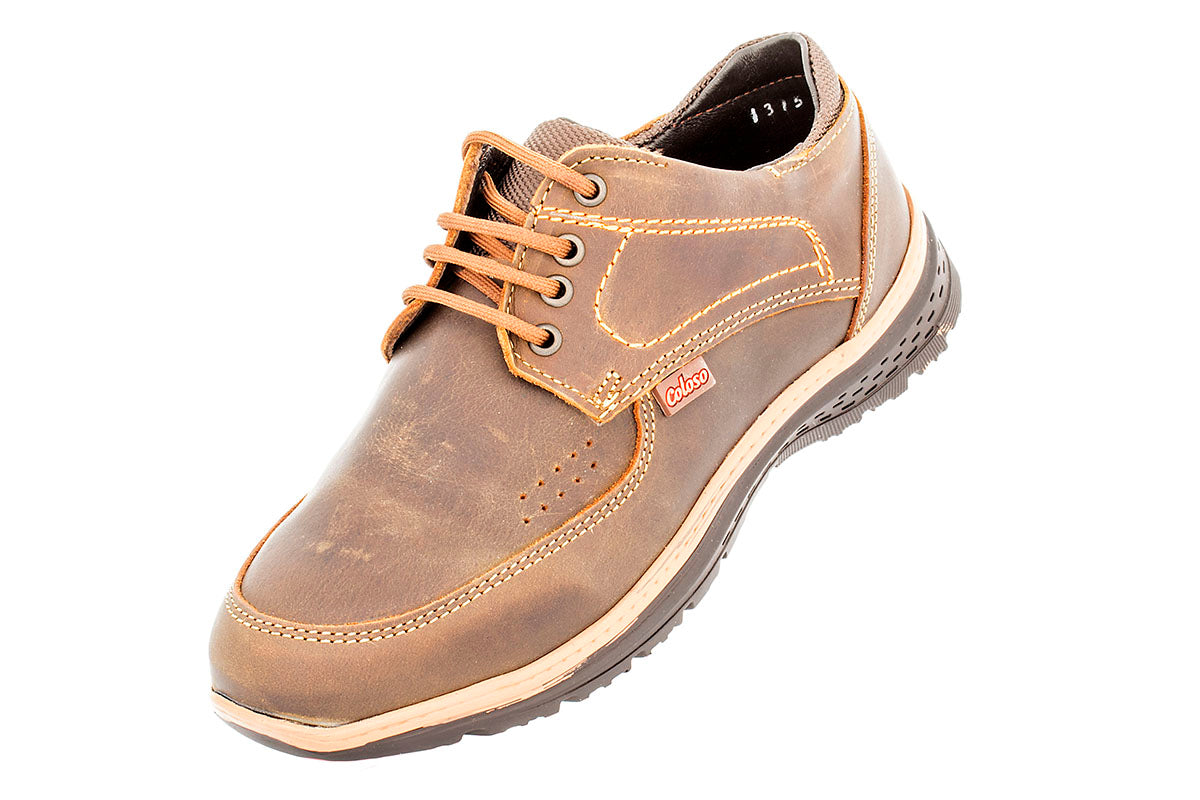 ZAPATO CASUAL NIÑO 677001 PIEL CAFE