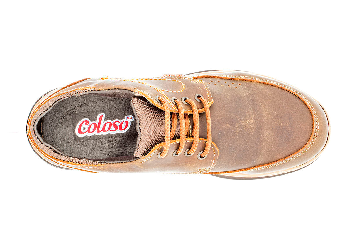 ZAPATO CASUAL NIÑO 677001 PIEL CAFE