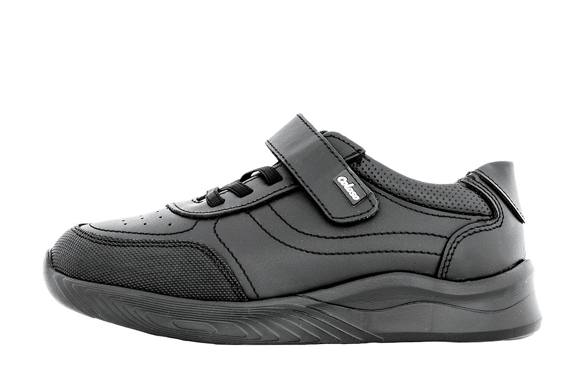 TENIS ESCOLARES UNISEX 680403 PIEL NEGRA