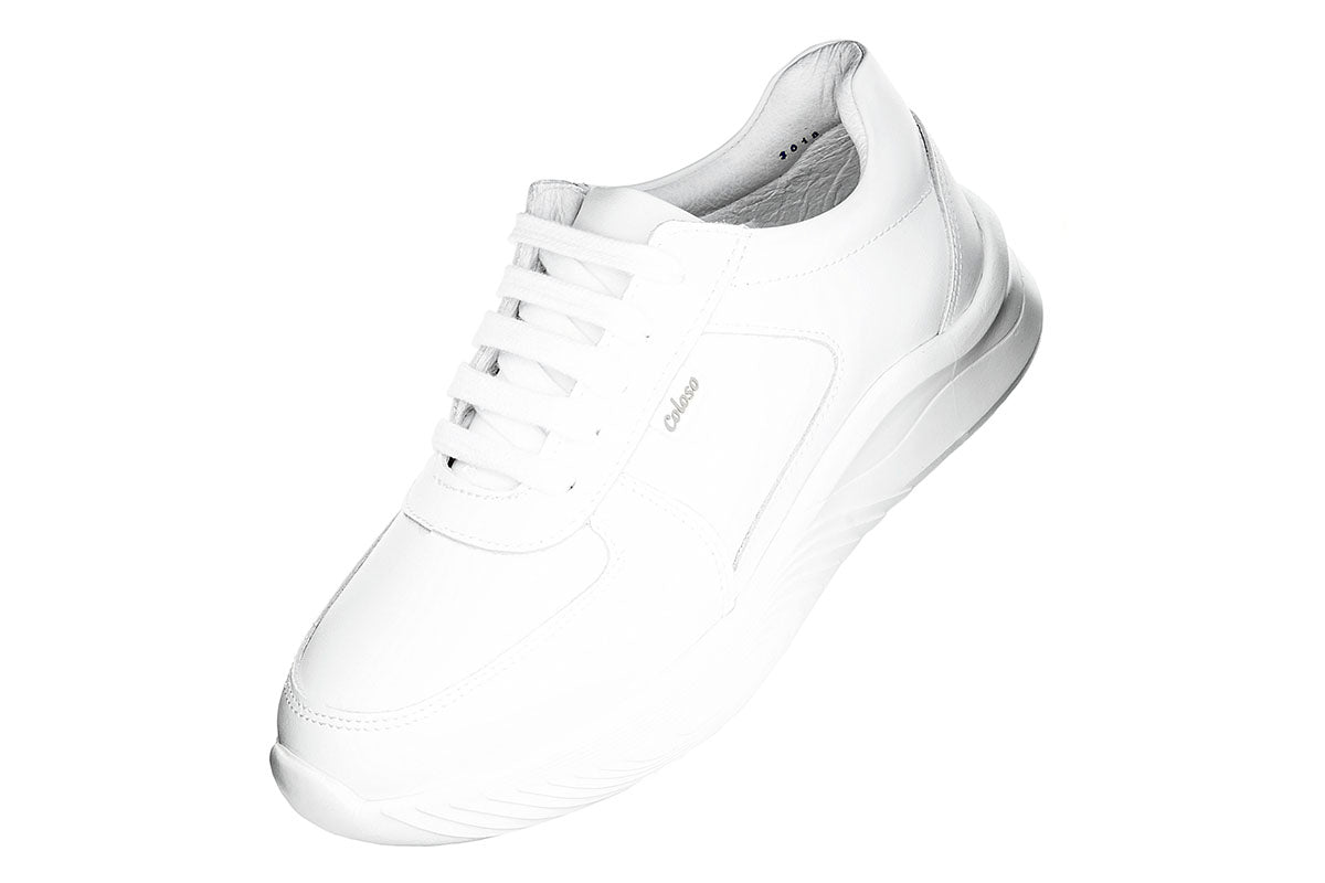 TENIS ESCOLAR PIEL BLANCA 680701 UNISEX