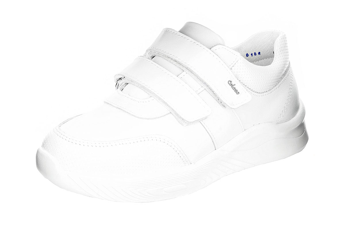 TENIS ESCOLAR PIEL BLANCA 680801 UNISEX