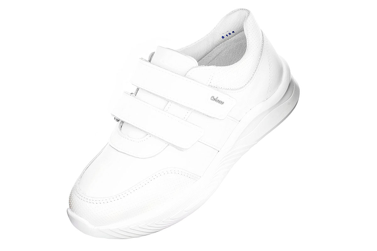 TENIS ESCOLAR PIEL BLANCA 680801 UNISEX