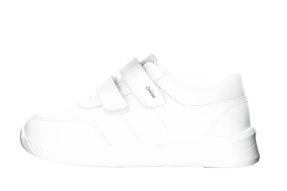 TENIS ESCOLAR PIEL BLANCA 680801 UNISEX