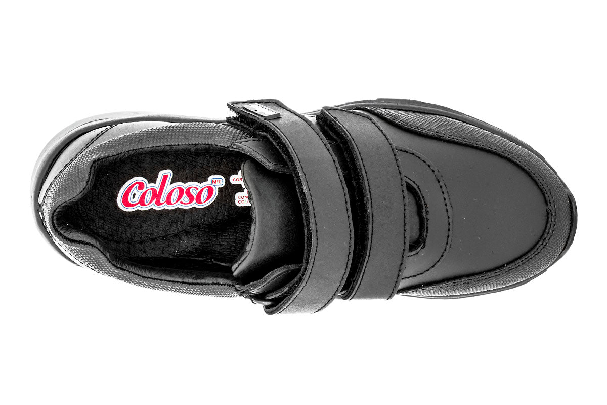 TENIS ESCOLAR UNISEX 680802 PIEL NEGRA
