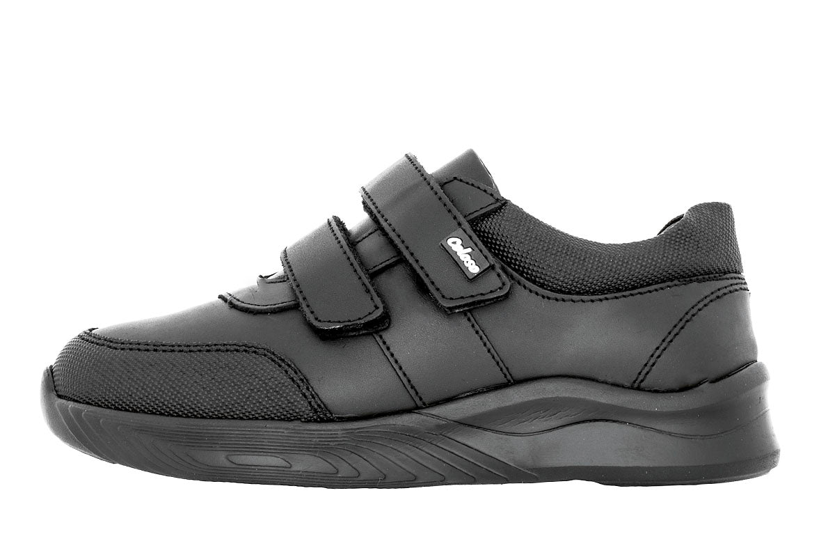 TENIS ESCOLAR UNISEX 680802 PIEL NEGRA