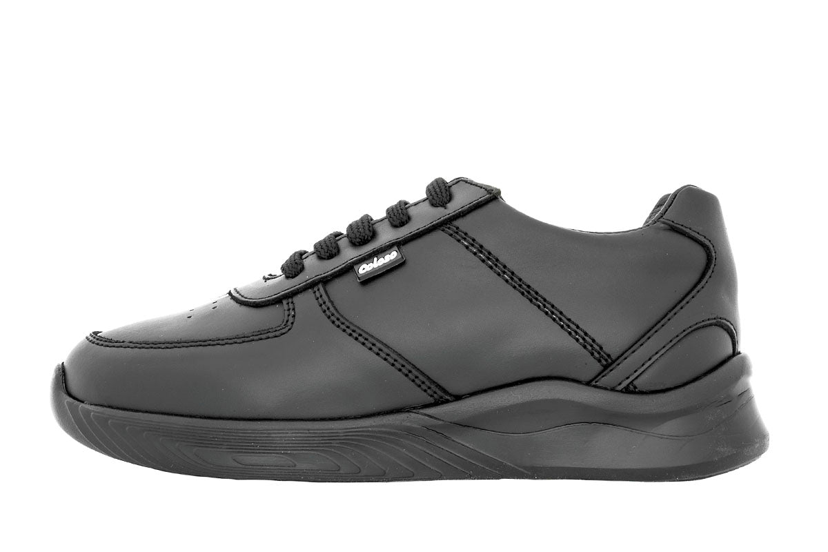 TENIS ESCOLAR UNISEX 681002 PIEL NEGRA