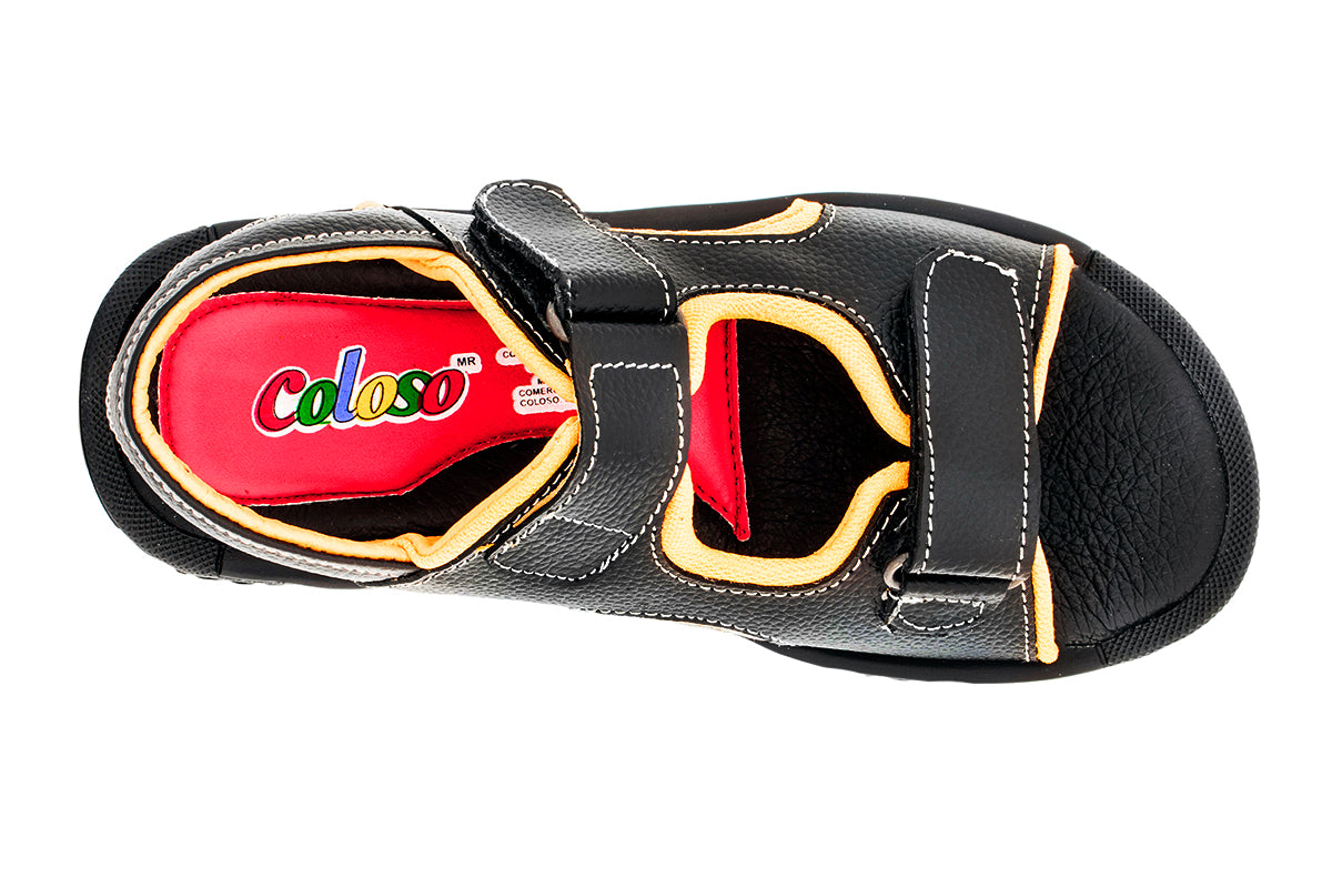 SANDALIA NIÑO 689703 PIEL NEGRO