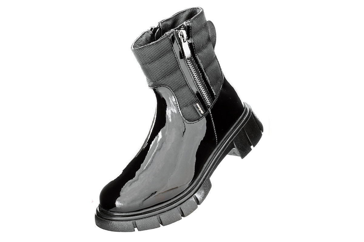 BOTA NIÑA 790202 CHAROL NEGRO TUBO BAJO