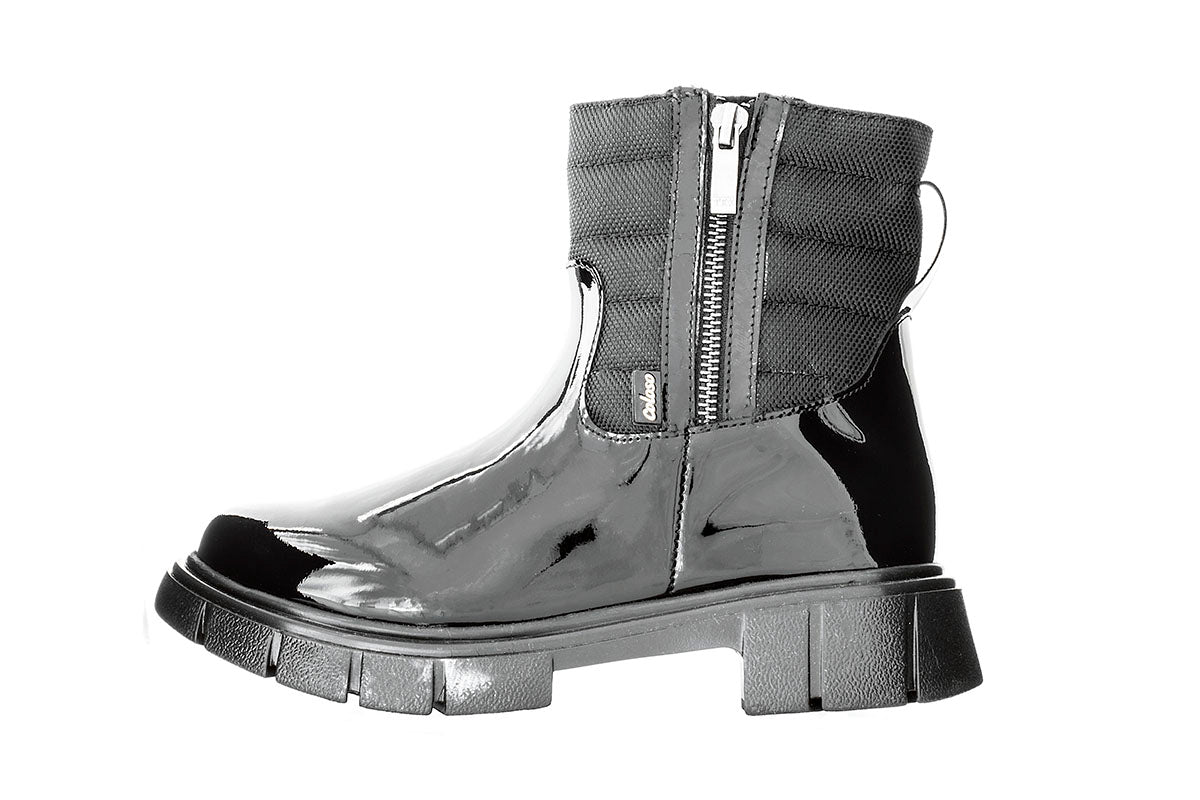 BOTA NIÑA 790202 CHAROL NEGRO TUBO BAJO