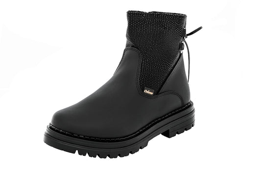 BOTA NIÑA 790501 PIEL NEGRA TUBO BAJO