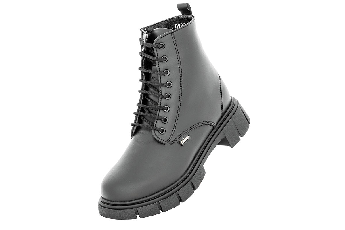 BOTA NIÑA 792502 PIEL NEGRA TUBO BAJO
