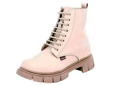 BOTA NIÑA 792508 PIEL ARENA TUBO BAJO