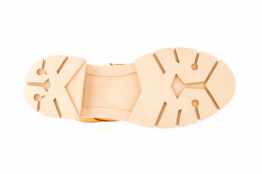 BOTA NIÑA 792509 PIEL MOSTAZA TUBO BAJO