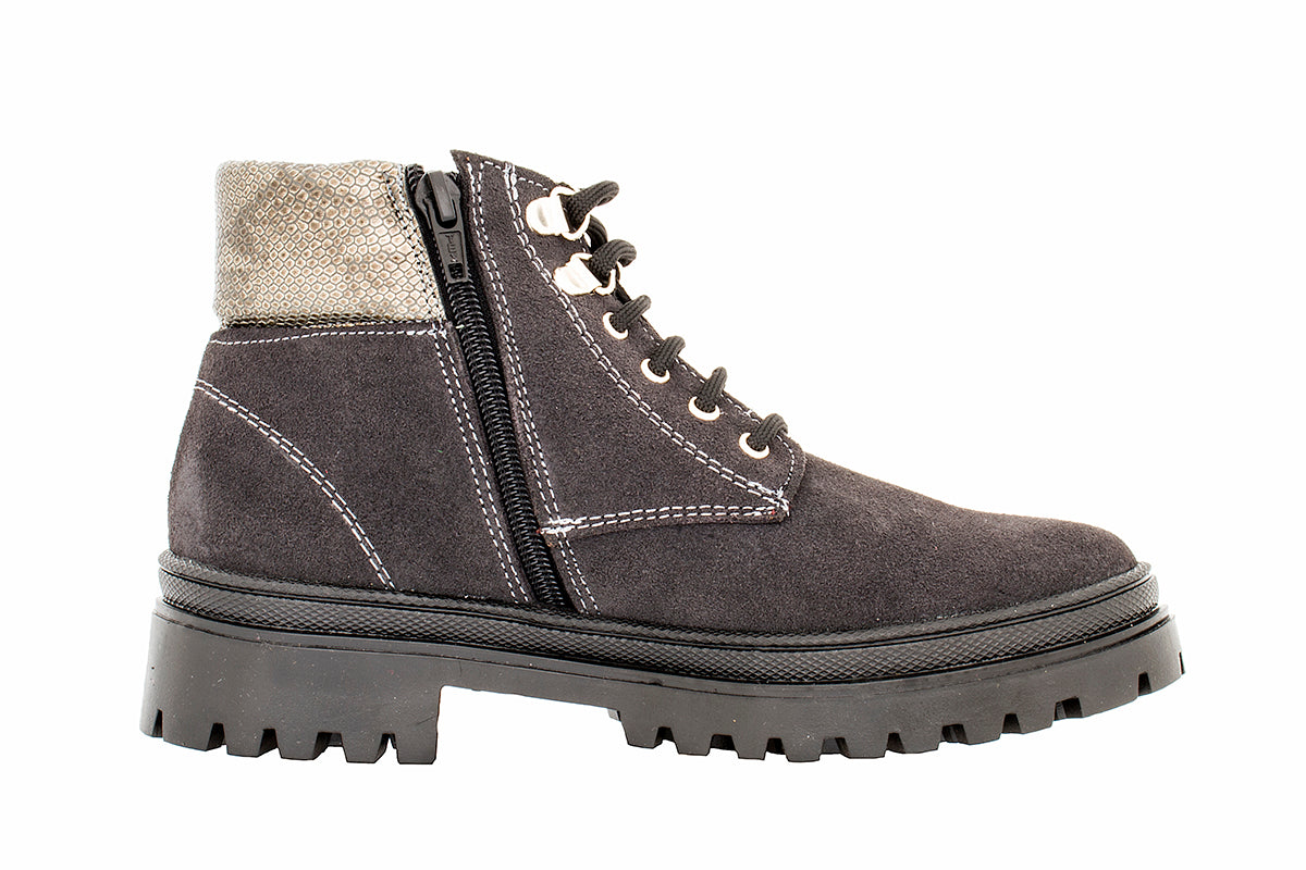 BOTA PARA NIÑA 811604 GAMUZA GRIS
