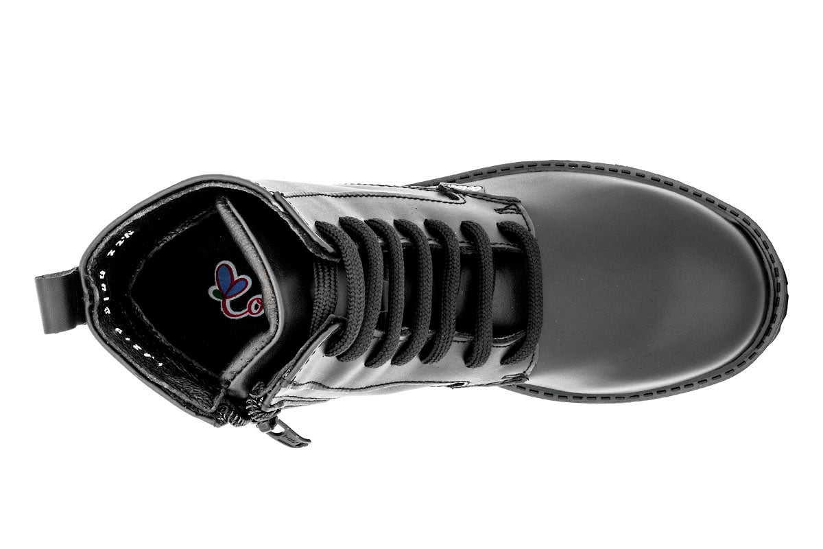 BOTA UNISEX 814401 TUBO MEDIO PIEL NEGRA