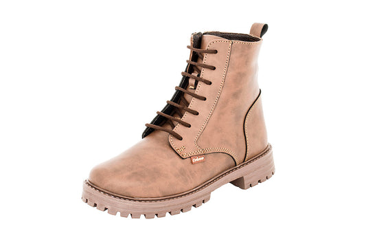 BOTA NIÑA 814403 TUBO BAJO PIEL CAFE