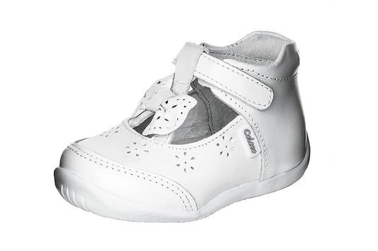 ZAPATO BEBE 885201 PIEL BLANCA