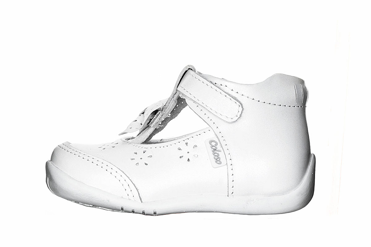 ZAPATO BEBE 885201 PIEL BLANCA