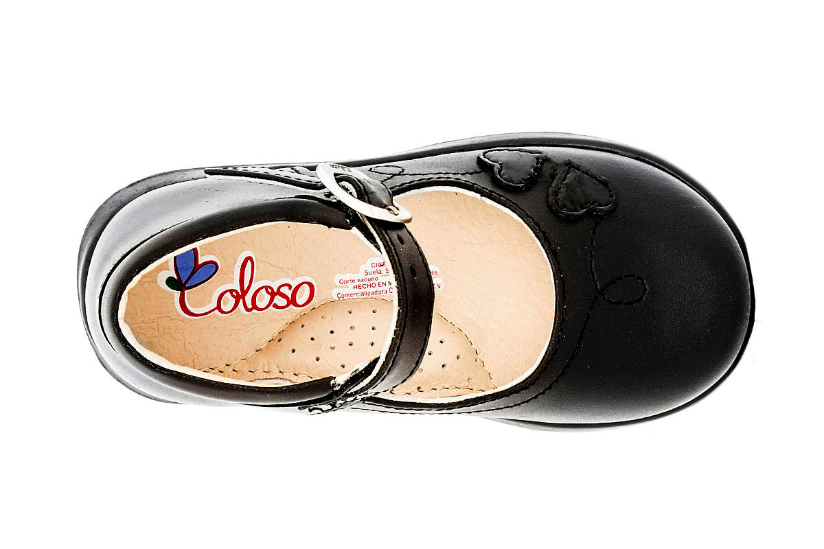 ESCOLAR NIÑA 92507 PIEL NEGRA