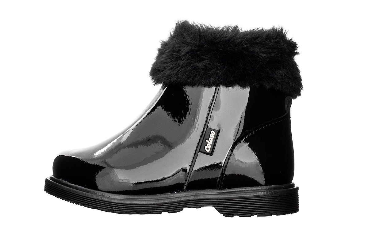 BOTA PARA NIÑA 975901 CHAROL NEGRO