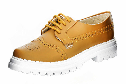 MOCAZIN BOSTONIZANO NIÑA 1340101 PIEL MOSTAZA 🔥-40%