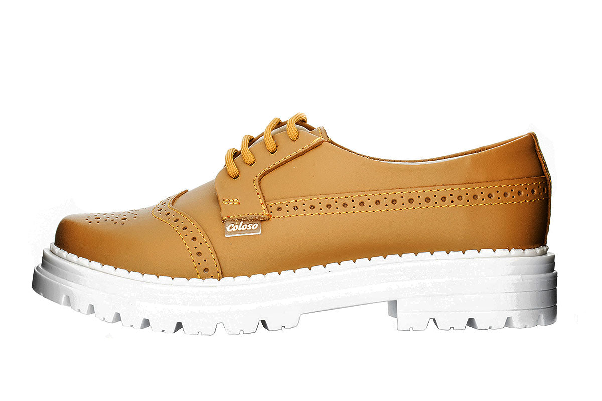 MOCAZIN BOSTONIZANO NIÑA 1340101 PIEL MOSTAZA 🔥-40%